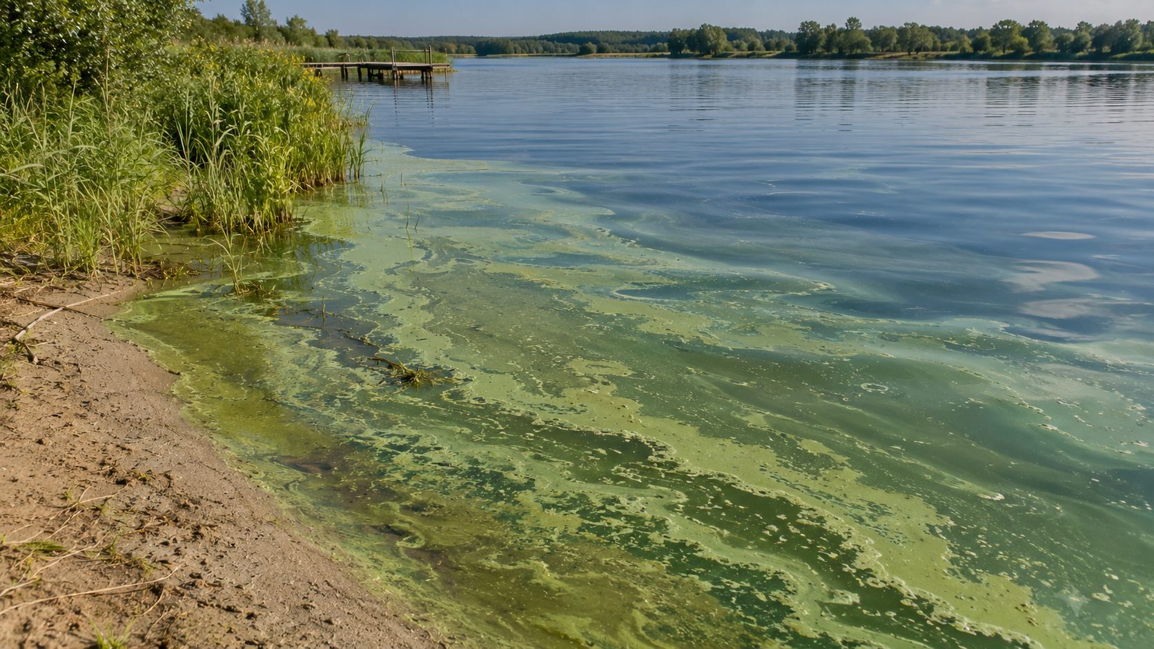 Цвітіння води у водоймах: коли небезпечно купатися
